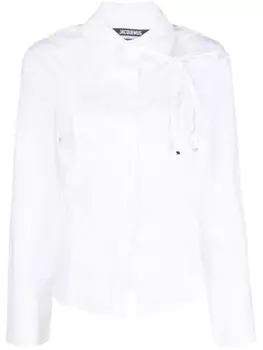 Jacquemus рубашка La Chemise Ruban, белый