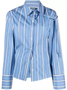 Jacquemus рубашка La Chemise Ruban, синий
