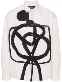 Jacquemus рубашка La Chemise Simon, белый