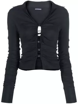 Jacquemus рубашка Soffio с вырезами, синий