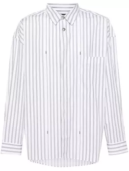 Jacquemus рубашка в полоску, белый