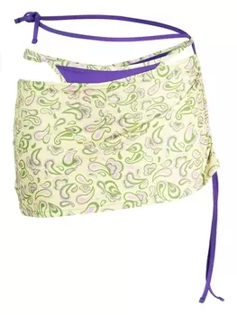 Jacquemus саронг с графичным принтом, фиолетовый