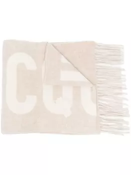 Jacquemus шарф L'Echarpe Jacquemus из вирджинской шерсти, нейтральный цвет