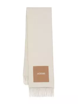 Jacquemus шарф L'Echarpe Rond Carre, нейтральный цвет