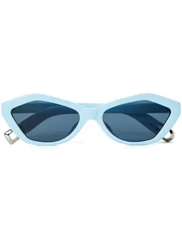 Jacquemus солнцезащитные очки Бамбино, синий