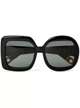 Jacquemus солнцезащитные очки Carre, черный