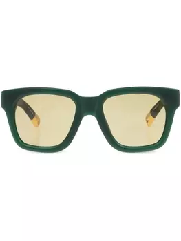 Jacquemus солнцезащитные очки Карино, зеленый