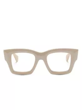 Jacquemus солнцезащитные очки Les Lunettes Baci в квадратной оправе, нейтральный цвет