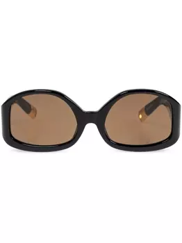 Jacquemus солнцезащитные очки Les Lunettes Colapso, черный