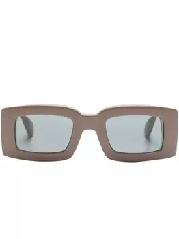 Jacquemus солнцезащитные очки Les lunettes Tupi в квадратной оправе, коричневый