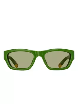 Jacquemus солнцезащитные очки Meridiano, зеленый