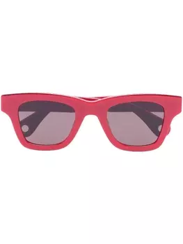 Jacquemus солнцезащитные очки Nocio в D-образной оправе, красный