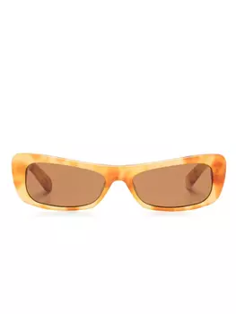 Jacquemus солнцезащитные очки The Capri, оранжевый