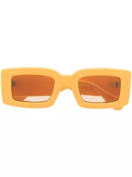 Jacquemus солнцезащитные очки Tupi в квадратной оправе, желтый