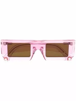 Jacquemus солнцезащитные очки в квадратной оправе, розовый
