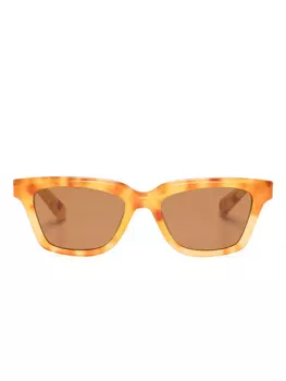 Jacquemus солнцезащитные очки в оправе черепаховой расцветки, оранжевый