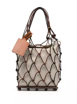 Jacquemus сумка-тоут Le Petit Filet Pralu, коричневый