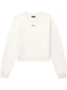 Jacquemus толстовка с логотипом, нейтральный цвет
