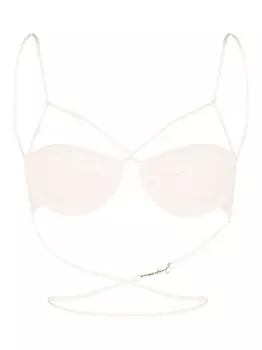 Jacquemus топ бикини Le Haut de Maillot Signature, нейтральный цвет