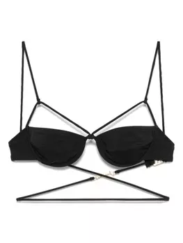 Jacquemus топ бикини Le Haut De Maillot Signature, черный