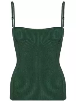 Jacquemus топ Le Haut в рубчик, зеленый