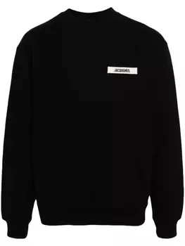 Jacquemus топ Le Sweatshirt Gros Grain, черный