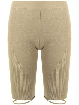 Jacquemus трикотажные шорты Le short Sierra, зеленый