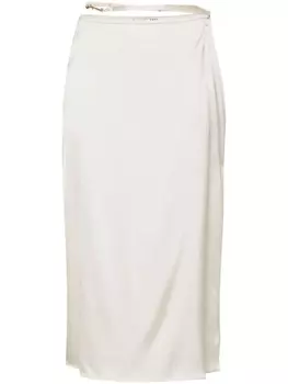 Jacquemus юбка миди La Jupe Notte, нейтральный цвет