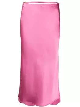 Jacquemus юбка с логотипом, розовый