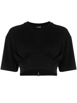 Jacquemus укороченная футболка Le Caraco, черный