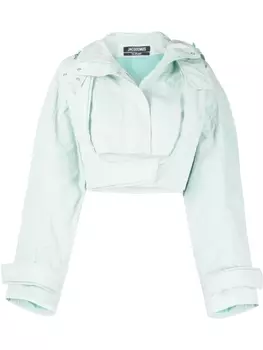 Jacquemus укороченная куртка, зеленый
