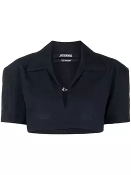 Jacquemus укороченная рубашка, синий