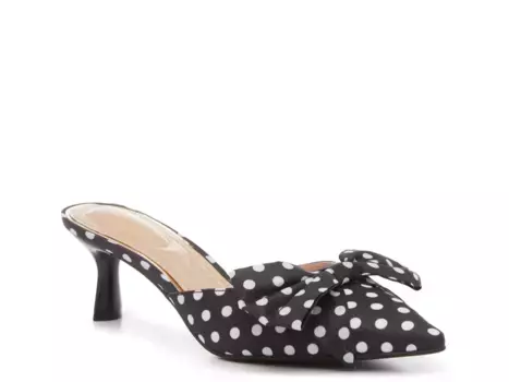 Jadot Мюли Kelly & Katie, Black/White Polka Dot Print