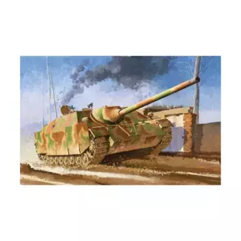 Jagdpanzer IV L/70(V) с Zimmerit - производство август 1944 г., Dragon Models - '39 to '45 Series - Germany (1:35)