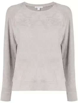 James Perse бархатная толстовка, серый