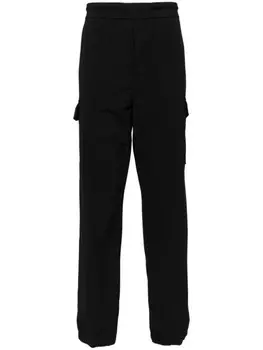 James Perse брюки-карго из хлопчатобумажной смеси, черный