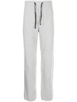 James Perse флисовые спортивные брюки с кулиской, серый