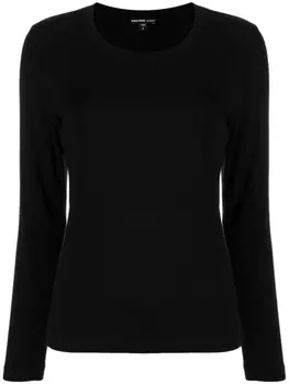 James Perse футболка с длинными рукавами, черный