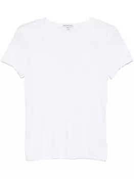 James Perse футболка с текстурой slub, белый