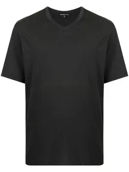 James Perse футболка с V-образным вырезом, серый