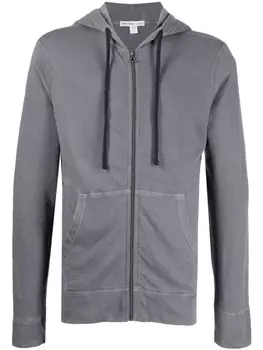 James Perse махровое худи, синий