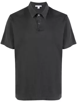 James Perse рубашка поло из джерси, серый
