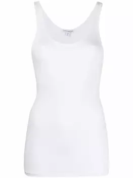 James Perse топ с U-образным вырезом, белый