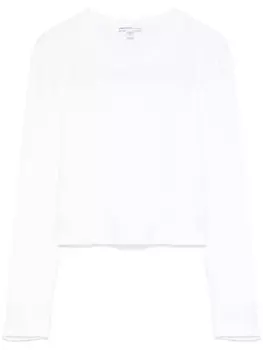 James Perse укороченная футболка, белый