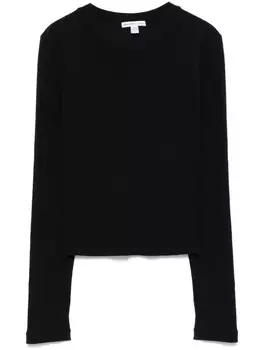 James Perse укороченная футболка, черный