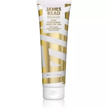 JAMES READ Body Foundation Wash Off Tan для лица и тела 100 мл Средний натуральный загар с аэрографическим эффектом Водостойкая формула держится до 24 часов