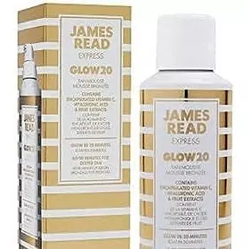 JAMES READ Glow20 Express Мусс для мгновенного загара для тела от светлого до среднего тона, 200 мл Коричневый