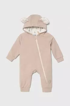 Jamiks Хлопковый детский комбинезон, бежевый
