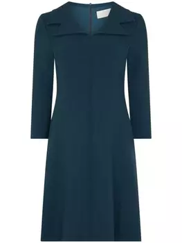 JANE мини-платье из шерсти с расклешенным подолом Tia, зеленый