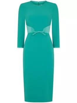 JANE платье миди Talita с атласной отделкой, зеленый